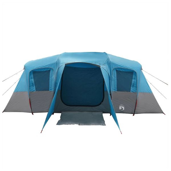 Tienda de campaña familiar túnel 16 personas impermeable azul M 2