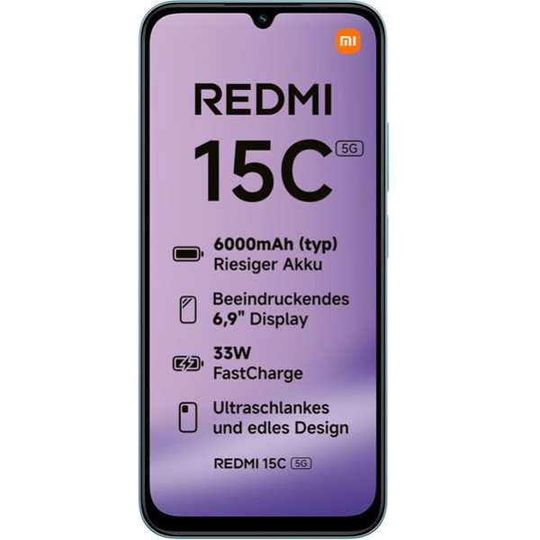 Xiaomi Redmi 15C 5G dual sim 4GB RAM 128GB verde M 3