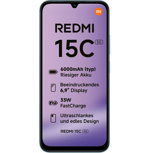 Xiaomi Redmi 15C 5G dual sim 4GB RAM 256GB verde M 3