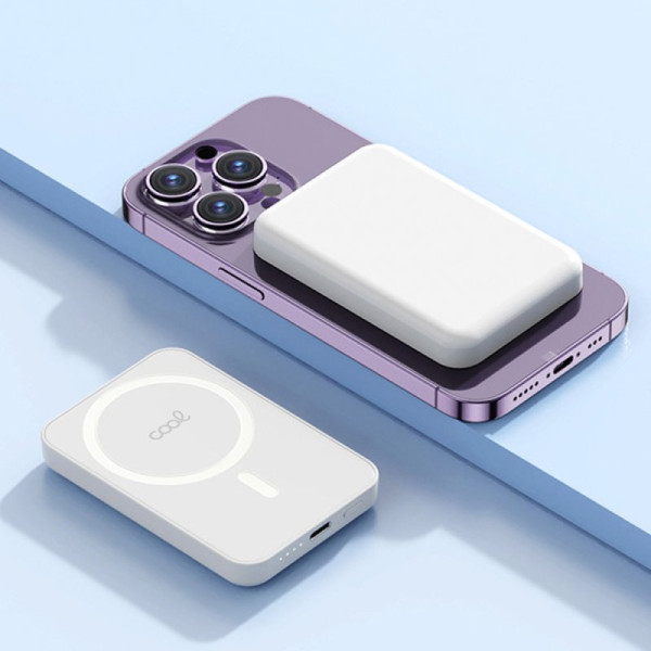 Bateria Externa Universal Power Bank 10.000 mAh Magnética COOL Blanco M 3