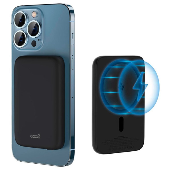 Bateria Externa Universal Power Bank 10.000 mAh Magnética COOL Negro M 4