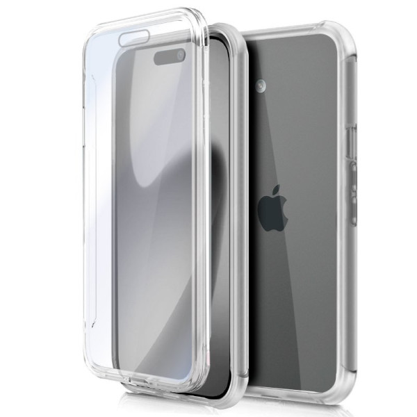 Funda COOL Silicona 3D para iPhone 17 (Transparente Frontal + Trasera) D