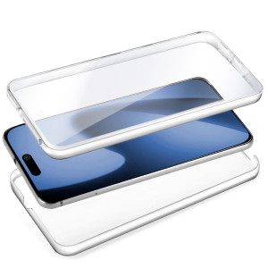 Funda COOL Silicona 3D para iPhone 17 Pro Max (Transparente Frontal + Trasera) H