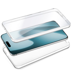 Funda COOL Silicona 3D para iPhone Air (Transparente Frontal + Trasera) H