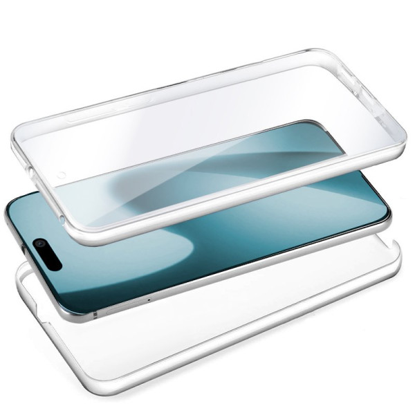 Funda COOL Silicona 3D para iPhone Air (Transparente Frontal + Trasera) M 2