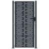 Puerta de jardín acero gris antracita diseño cuadrado 105x180cm 3