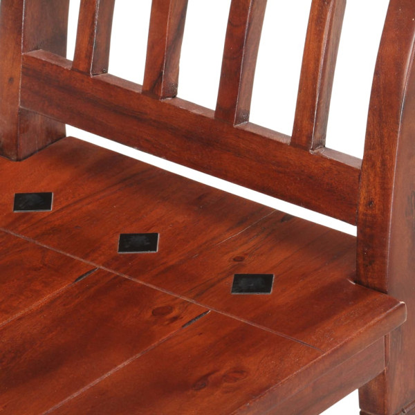Banco de madera maciza de acacia 111 cm M 5