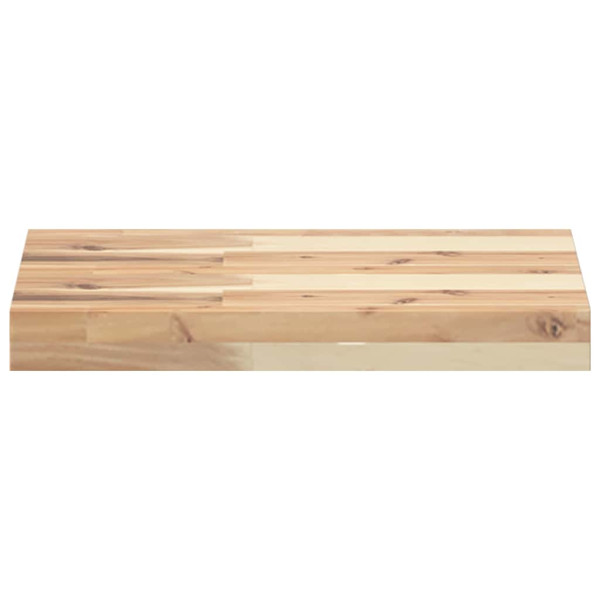 Estantes flotantes 3 uds madera acacia sin tratar 40x30x4 cm M 4