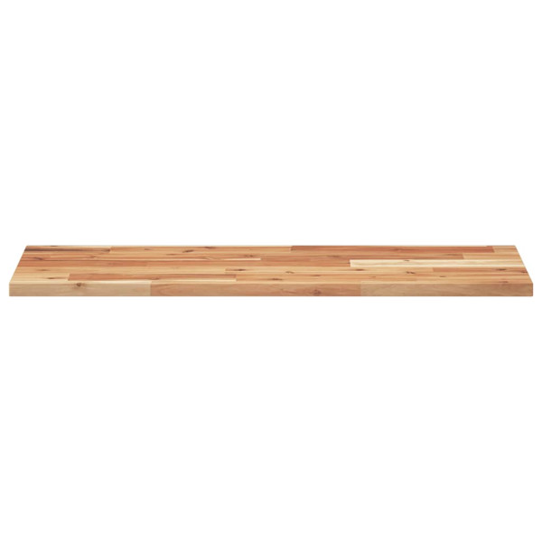 Estante flotante madera acacia maciza acabado aceite 80x30x2 cm M 4