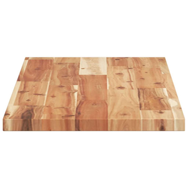 Estante flotante madera acacia maciza acabado aceite 80x30x2 cm M 5