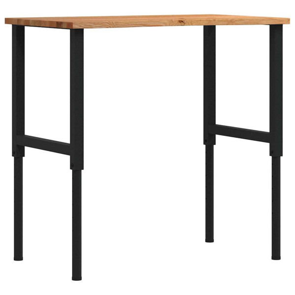 Banco de trabajo madera roble marrón claro 100x60x(71.5-98) cm M 2