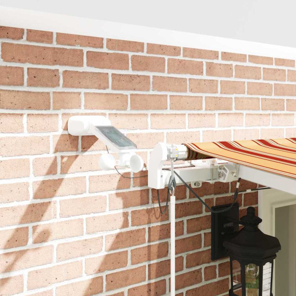 Toldo Retráctil Amarillo y Naranja 600 x 300 cm Tela y Metal M 4