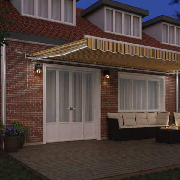 Toldo Retráctil Multicolor 600 x 350 cm Tela y Metal M 3