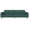 Juego de Sofá Verde oscuro tela 4