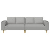 Juego de Sofá Gris nube tela 4