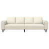 Juego de Sofá Crema Terciopelo 4