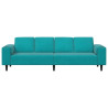 Juego de Sofá Tuquesa Terciopelo 4