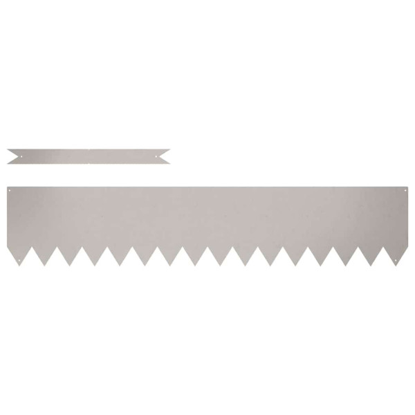 Borduras para césped 50 pcs Marrón 100 x 0.5 x 20 cm M 4