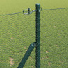 Reja con postes Verde 1.2 x 25 m Acero recubierto de PVC 4