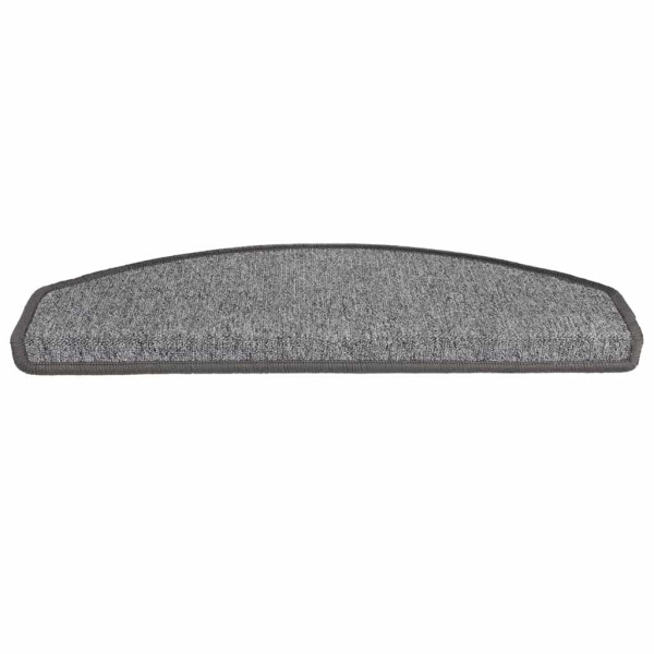 Felpudos para escaleras 30 unidades 65x24x4 cm Gris oscuro Semicircular Grande M 3