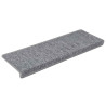 Alfombrillas para escaleras 30 unidades 65x21x4 cm Gris claro Borde rectangular 2
