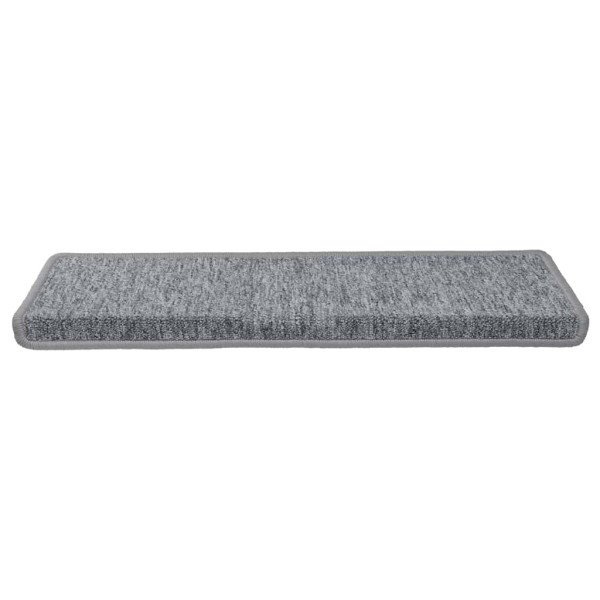 Alfombrillas para escaleras 30 unidades 65x21x4 cm Gris claro Borde rectangular M 3