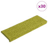 Alfombrillas para escaleras 30 unidades 65x21x4 cm Verde Borde Rectangular 1