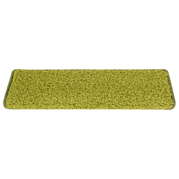 Alfombrillas para escaleras 30 unidades 65x21x4 cm Verde Borde Rectangular M 3
