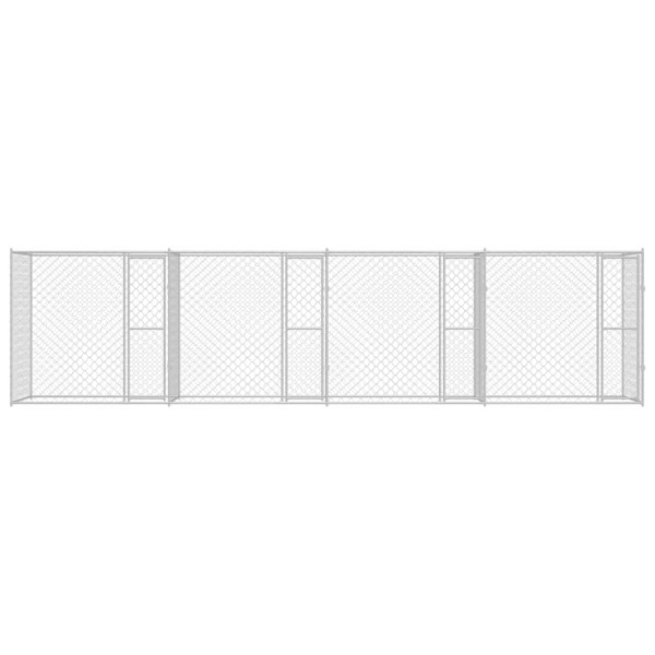 Jaula para perro Plateado 800 x 200 x 200 cm Acero Galvanizado M 4