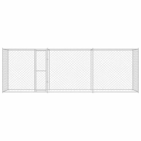 Jaula para perro Plateado 600 x 200 x 256 cm Acero Galvanizado M 4