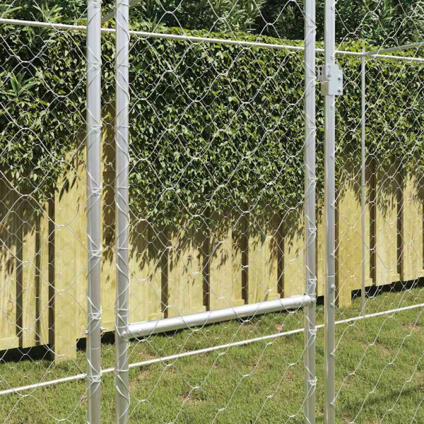 Jaula para perro Plateado 800 x 200 x 256 cm Acero Galvanizado M 3
