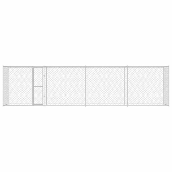 Jaula para perro Plateado 800 x 200 x 256 cm Acero Galvanizado M 4