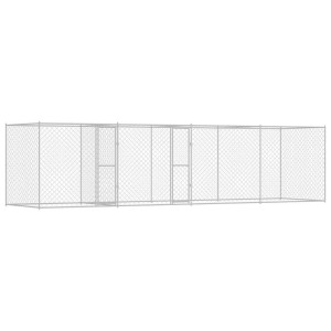 Jaula para perro Plateado 800 x 200 x 200 cm Acero Galvanizado H