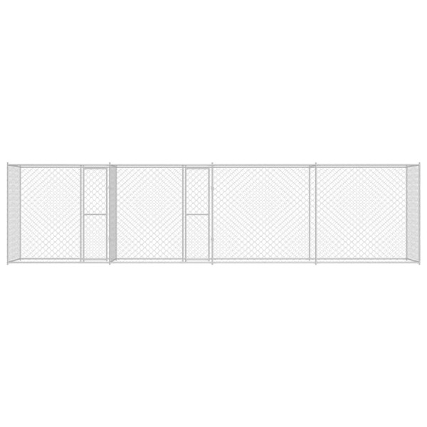 Jaula para perro Plateado 800 x 200 x 200 cm Acero Galvanizado M 4