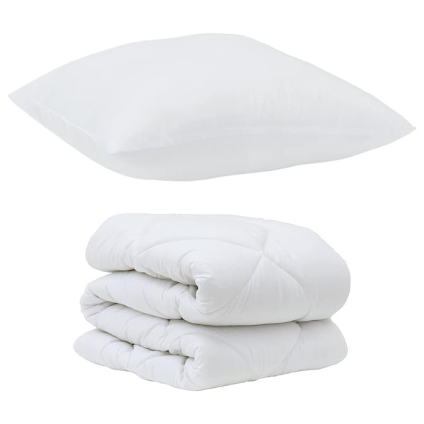 Juego de edredón de invierno 2 pcs Blanco 140 x 200 cm M 2