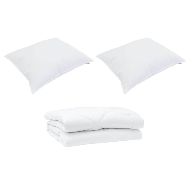 Edredón con almohada 3 pcs 200 x 200 cm Microfibra M 2