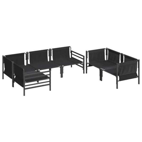 Conjunto de sofá de jardín 6 pcs Antracita Acero M 5