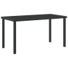 Conjunto de Comedor de Jardín 5 pcs Negro ratán sintético 5