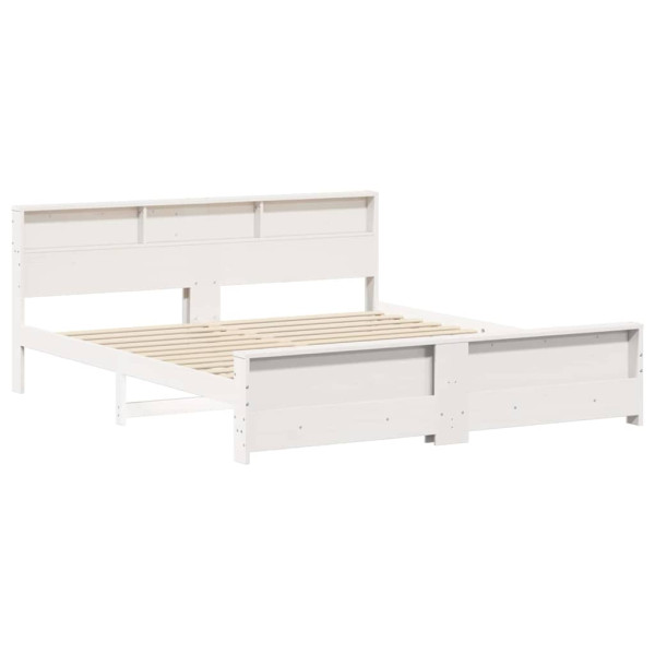 Estructura de cama Blanco 200 x 200 cm Madera maciza de pino M 2