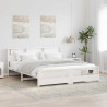 Estructura de cama Blanco 180 x 200 cm Madera maciza de pino 1