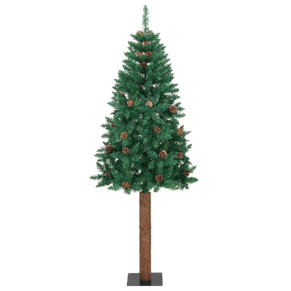 Árbol de Navidad Delgado Verde 77 x 77 x 210 cm PVC M 2