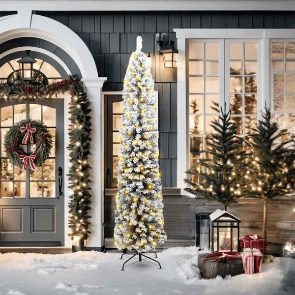 Árbol de Navidad Delgado Verde 55 x 55 x 210 cm D