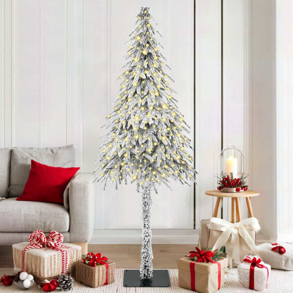 Árbol de Navidad con luces de tiras LED 180 cm PE D