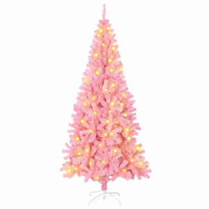 Árboles de Navidad Artificiales Rosa 180 cm PVC H