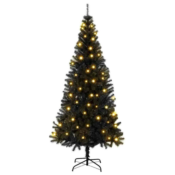 Árboles de Navidad Artificiales Negro 180 cm PVC M 2