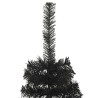 Árboles de Navidad Artificiales Negro 180 cm PVC 5