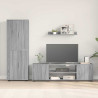 Juego de mueble de TV de 4 piezas 4 pcs Gris sonoma 4