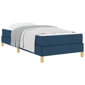 Cama tipo Box Spring Azul y 100 x 200 cm Espuma H