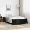 Cama con colchón Negro 120 x 190 cm Cuero sintético 1