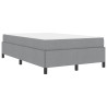 Cama tipo Box Spring Gris claro y negro 120 x 190 cm 2